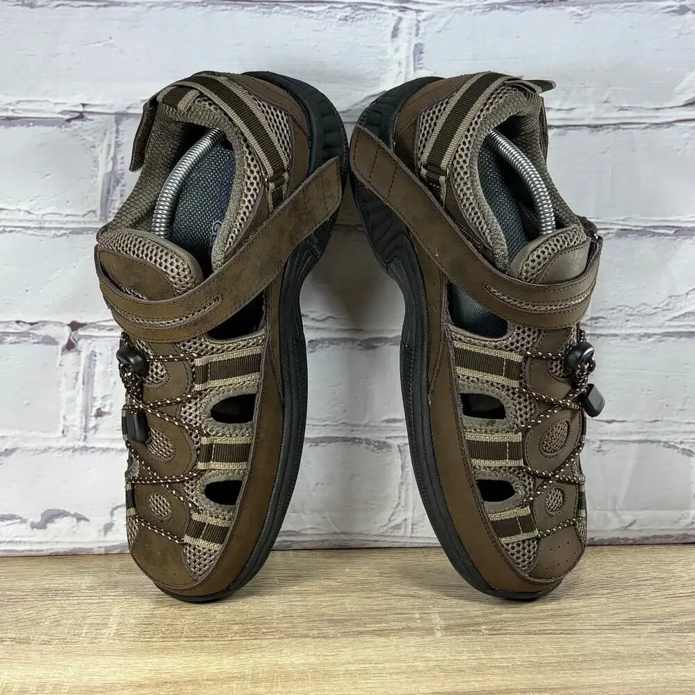 Orthofeet 573 Fisherman Sandals Men's 10 XX-Wide 6E Clearwater Walking Shoes